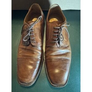 Johnston&Murphy Btpwn Leather Dress Cap Toe Oxford Shoes Mens Size 12 M